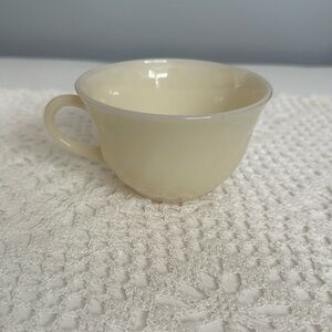 Fire King Oven Glass Vintage white Tea Cup Mug